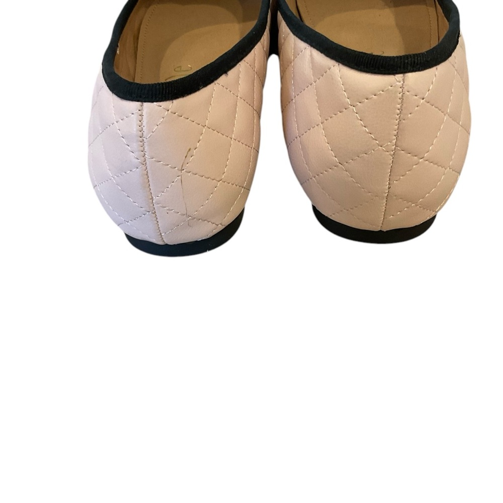 French Sole Amelie pink and black ballet flat - Picture 5 of 9